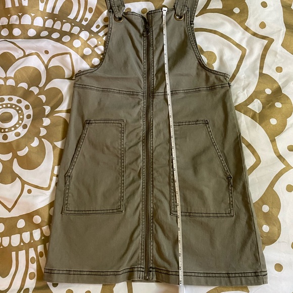 Olive Zip-Up Front Romper - Picture 5 of 12